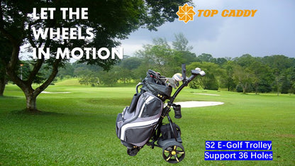 TopCaddy S2 Electric Golf Buggy including Lithium Battery(36 Holes)