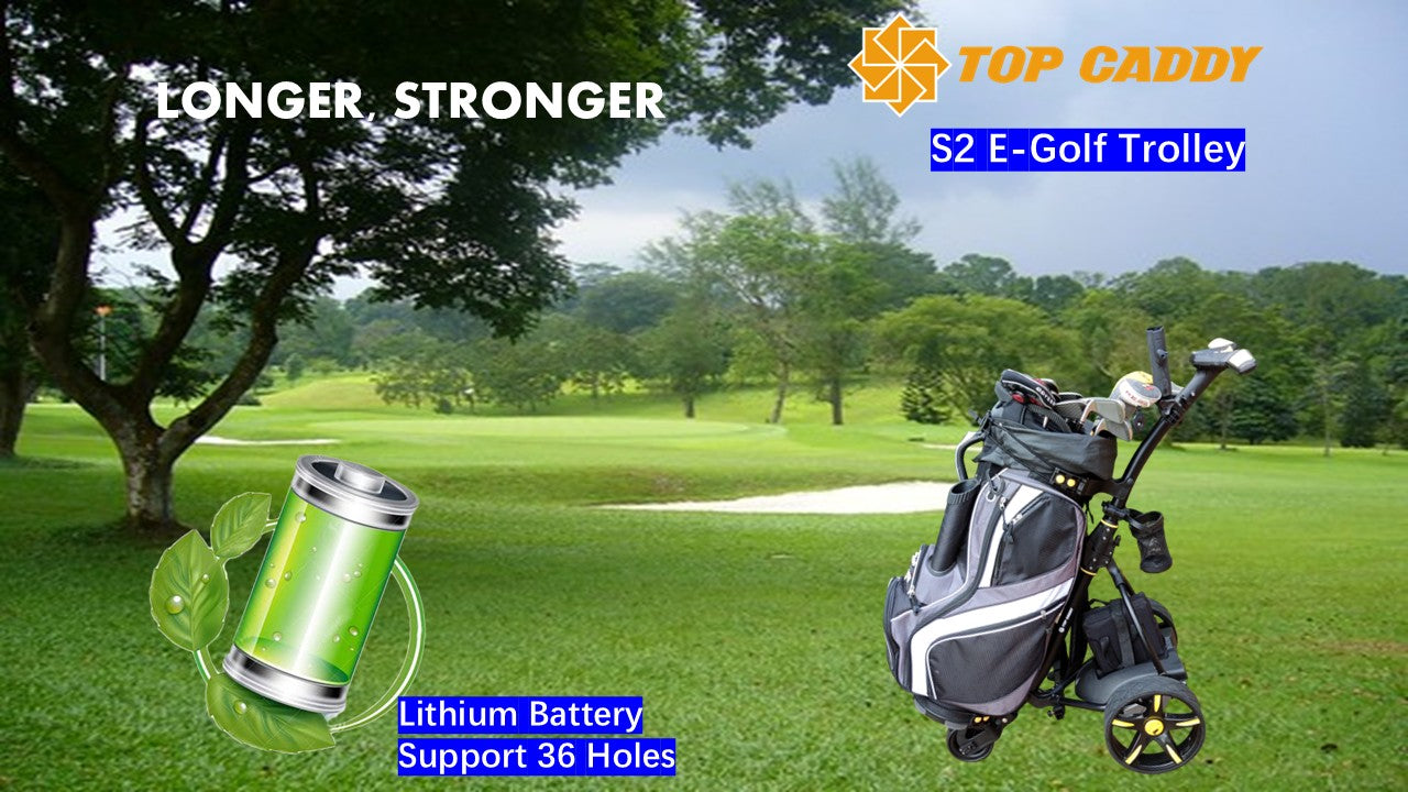 TopCaddy S2 Electric Golf Buggy including Lithium Battery(36 Holes)
